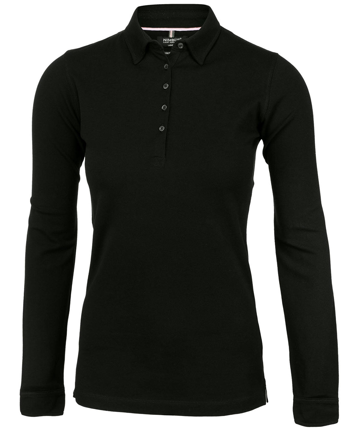 Nimbus Women’s Carlington – deluxe long sleeve polo Black