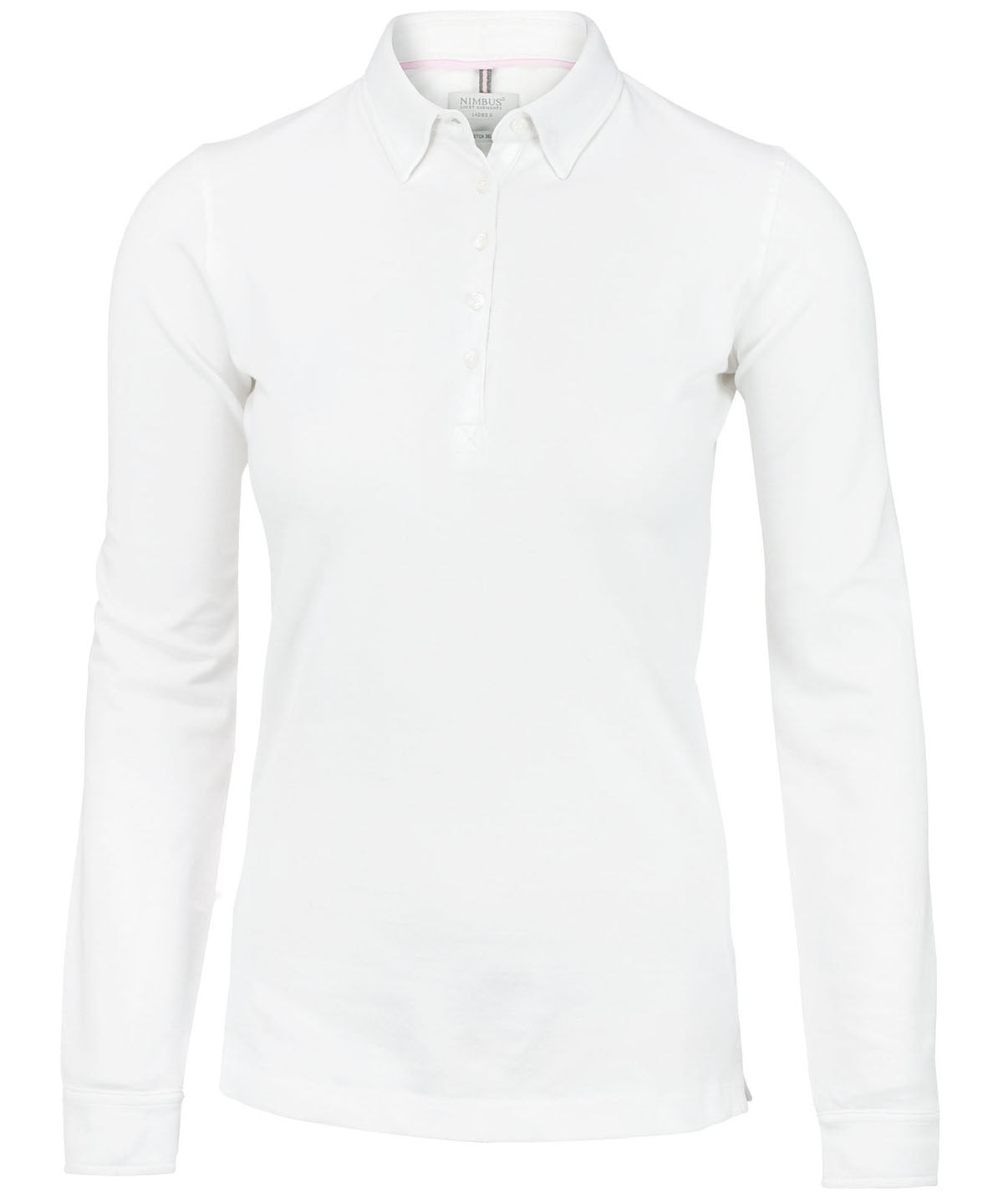 Nimbus Women’s Carlington – deluxe long sleeve polo White