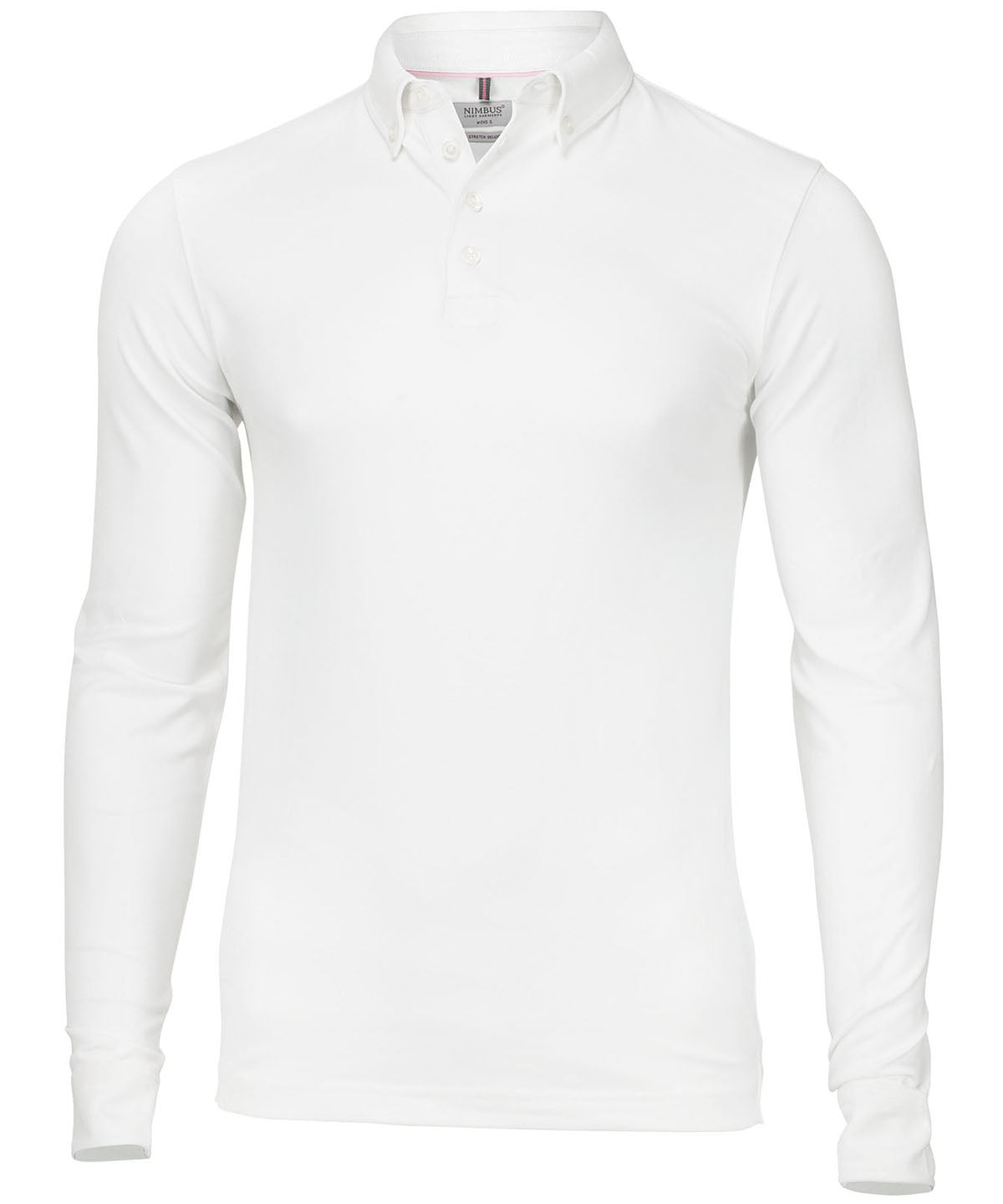 Nimbus Carlington – deluxe long sleeve polo White
