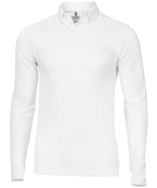 Nimbus Carlington – deluxe long sleeve polo White