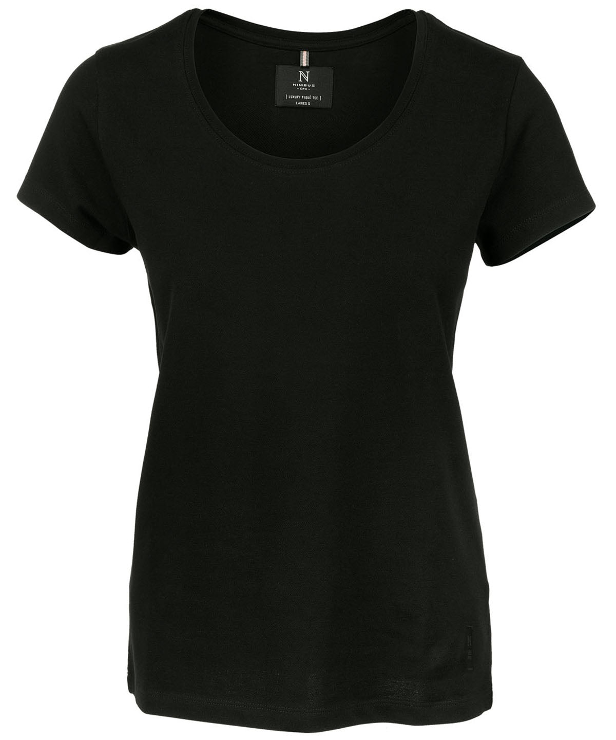 Nimbus Women’s Danbury – the piqué tee Black