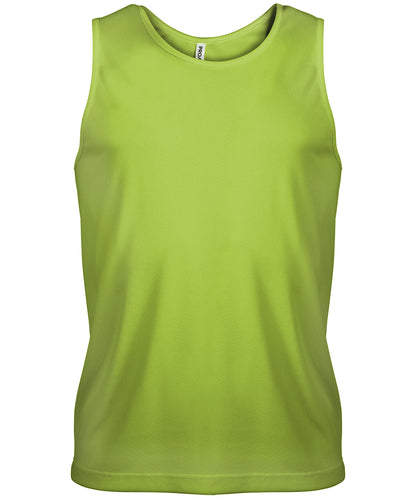 Kariban Proact Men's sports vest Lime