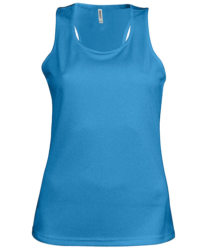 Kariban Proact Ladies' sports vest Aqua Blue