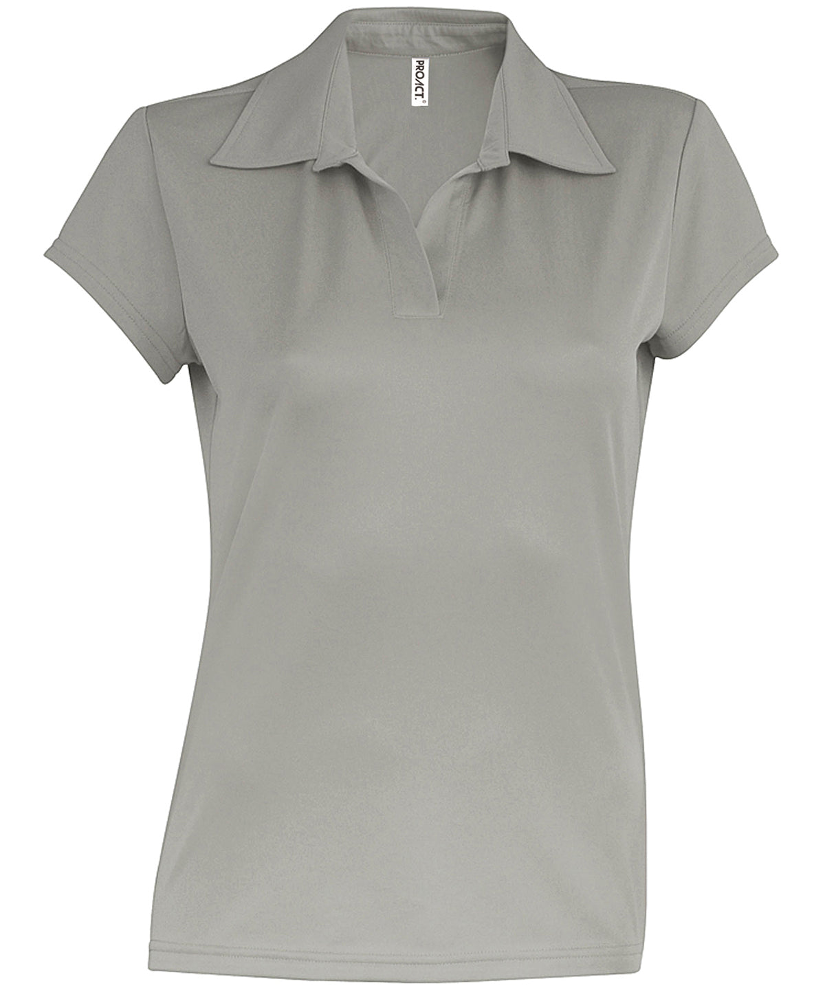 Kariban Proact Ladies' short-sleeved polo shirt Fine Grey
