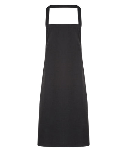 Premier 100% Organic Cotton Bib Apron Black