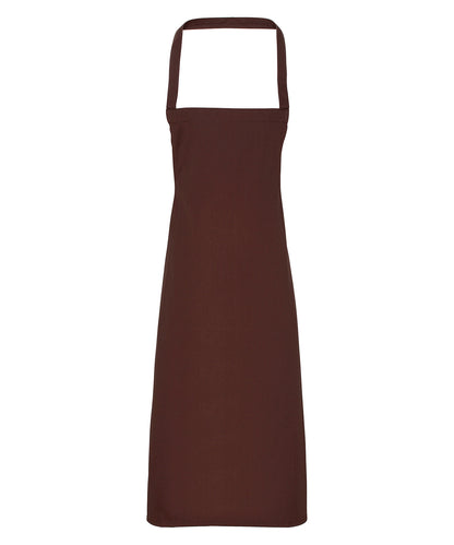 Premier 100% Organic Cotton Bib Apron Brown