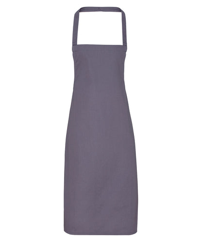 Premier 100% Organic Cotton Bib Apron Dark Grey