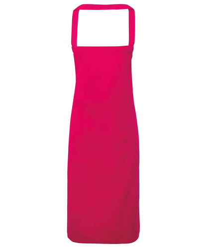 Premier 100% Organic Cotton Bib Apron Hot Pink