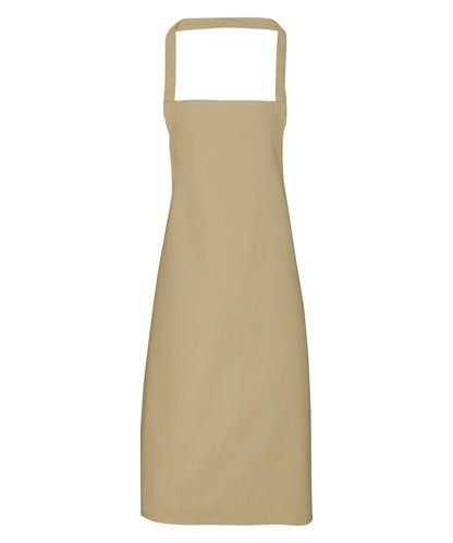 Premier 100% Organic Cotton Bib Apron Khaki