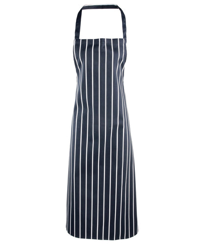 Premier Striped bib apron Navy/White