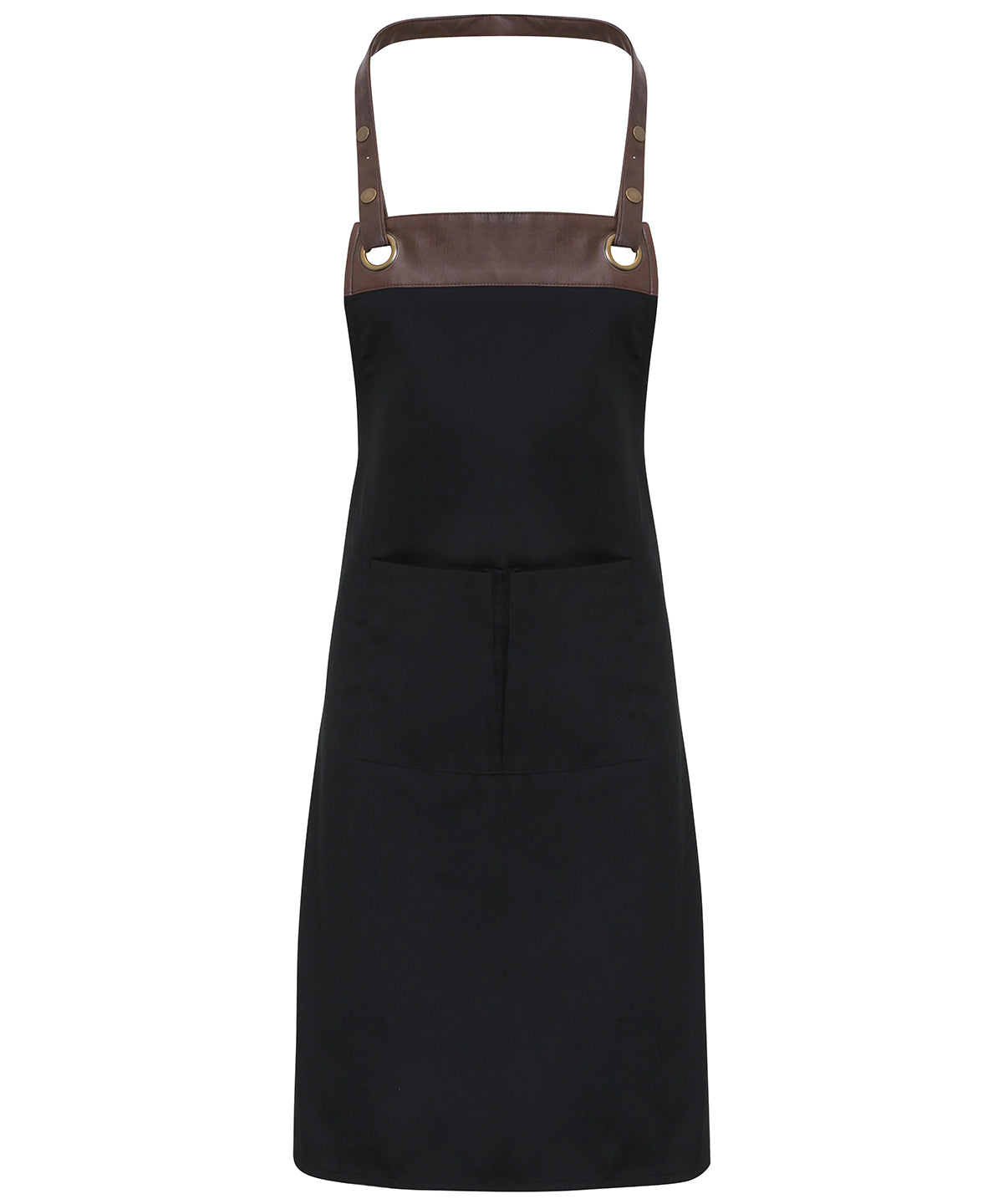 Premier Espresso bib apron Black/Brown