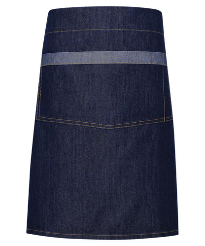 Premier Domain contrast denim waist apron Indigo Denim