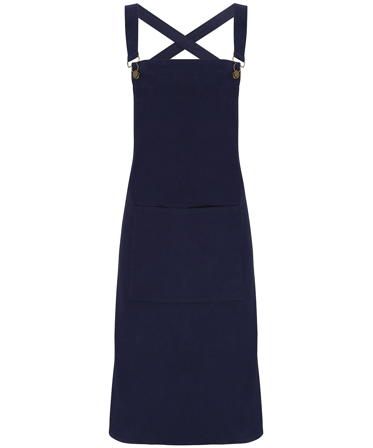Premier Cross back 'barista' bib apron Navy
