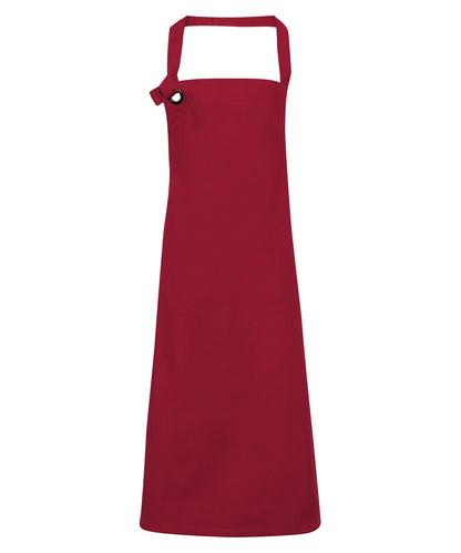 Premier Calibre heavy cotton canvas bib apron Burgundy