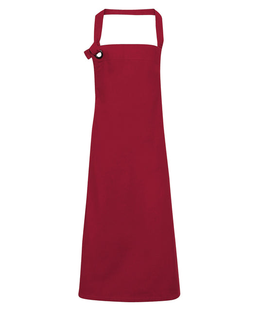 Premier Calibre heavy cotton canvas bib apron Burgundy