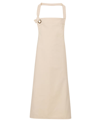 Premier Calibre heavy cotton canvas bib apron Natural