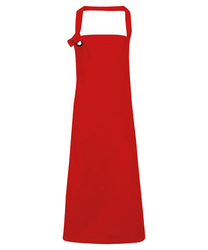 Premier Calibre heavy cotton canvas bib apron Red