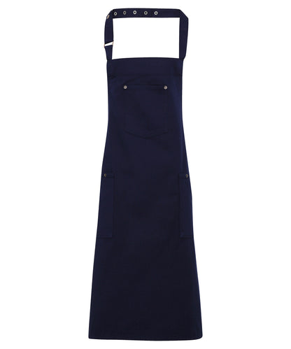 Premier Chino cotton bib apron Navy