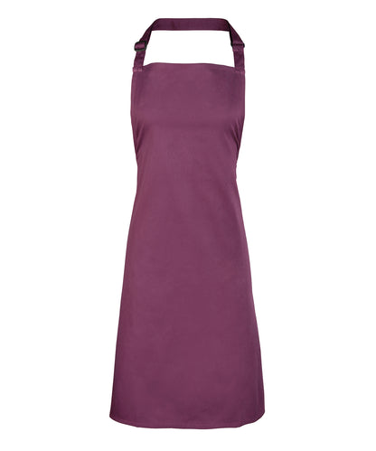 Premier Colours bib apron Aubergine