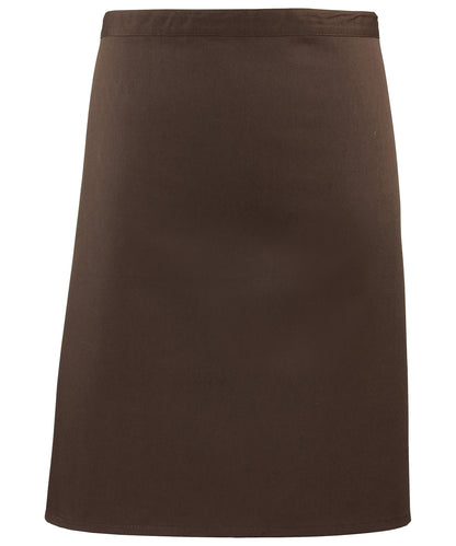 Premier Colours mid-length apron Brown