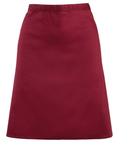 Premier Colours mid-length apron Burgundy