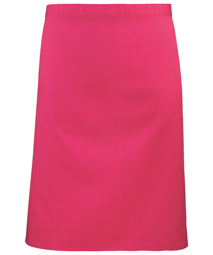 Premier Colours mid-length apron Hot Pink