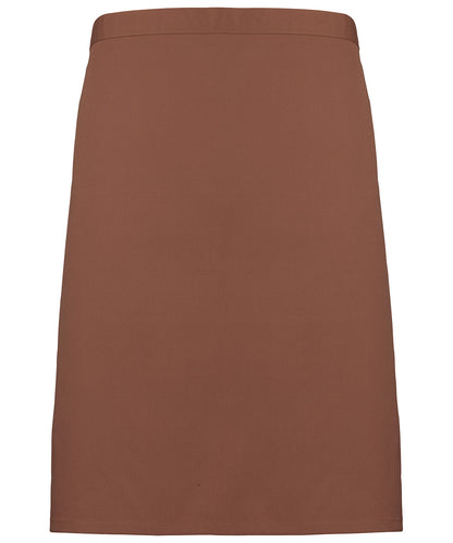 Premier Colours mid-length apron Mocha