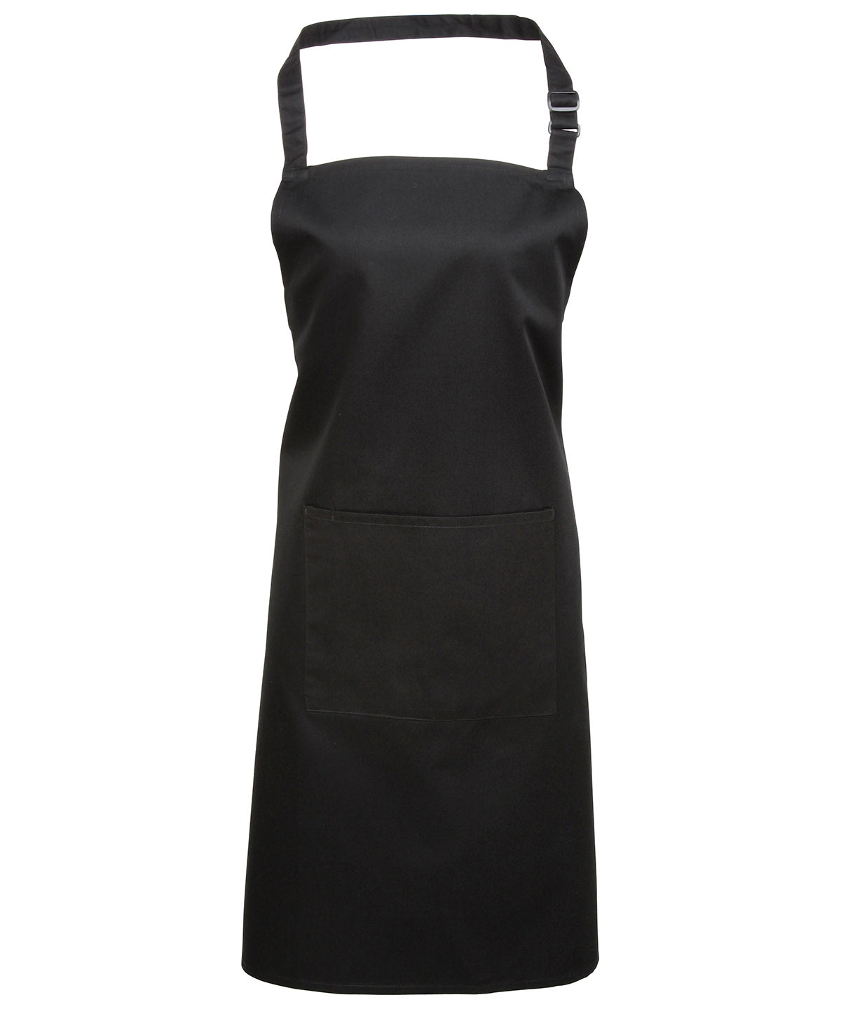 Premier Colours bib apron with pocket Black