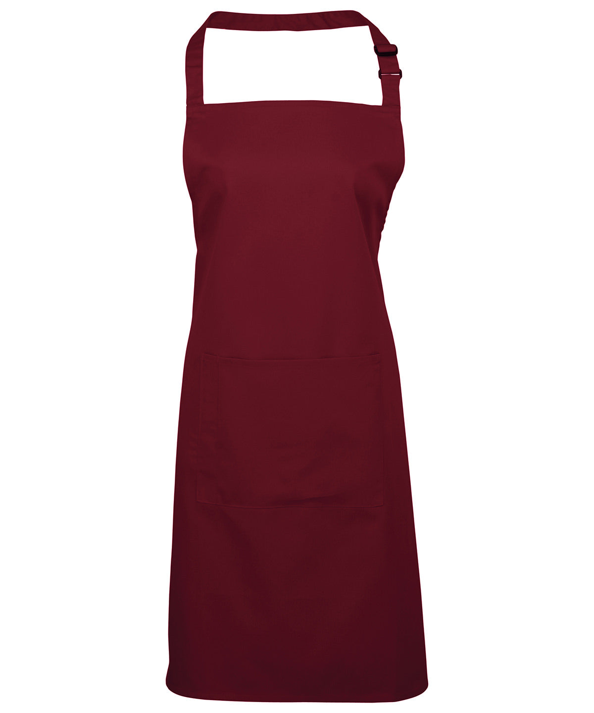 Premier Colours bib apron with pocket Burgundy