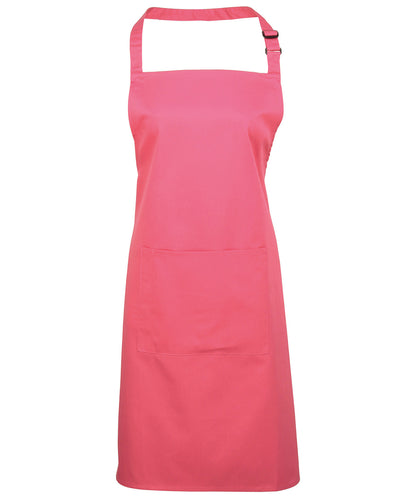 Premier Colours bib apron with pocket Fuchsia