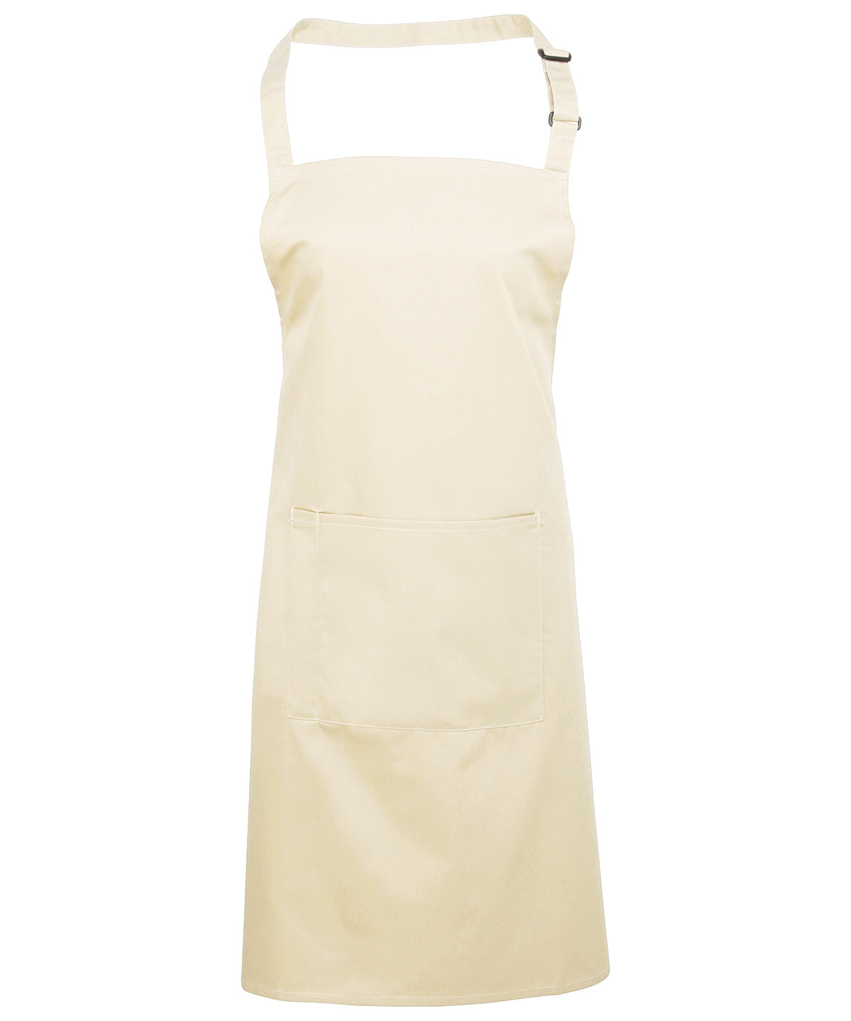 Premier Colours bib apron with pocket Natural