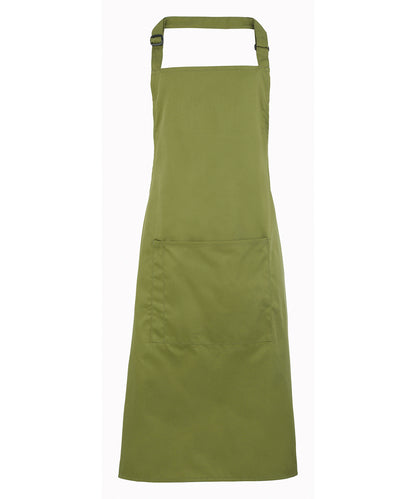Premier Colours bib apron with pocket Oasis Green