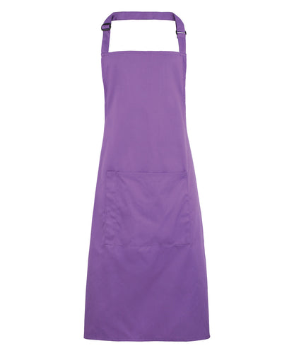 Premier Colours bib apron with pocket Rich Violet