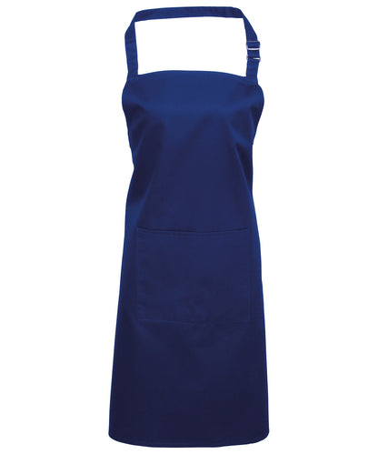 Premier Colours bib apron with pocket Royal
