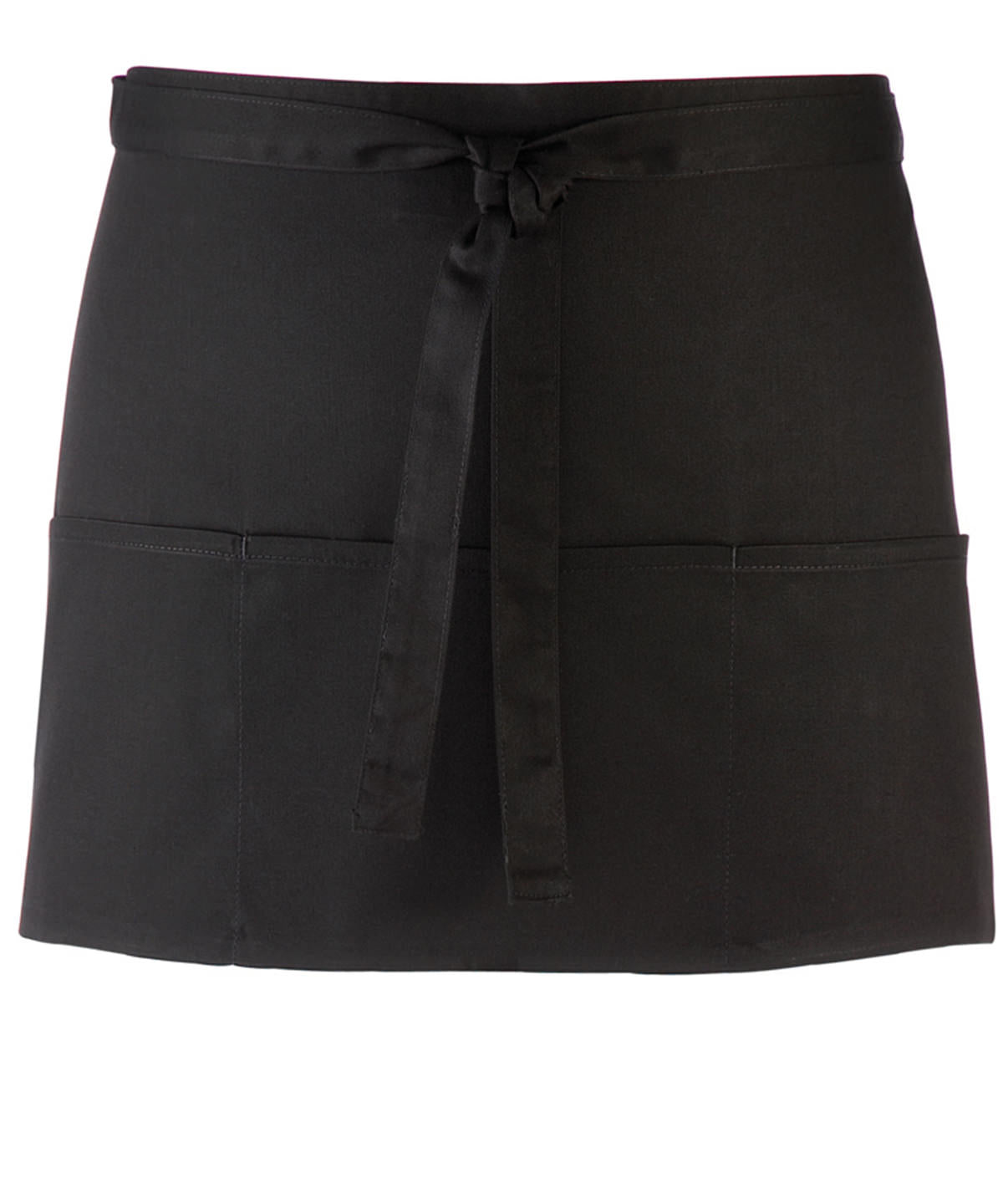 Premier Colours 3-pocket apron Black