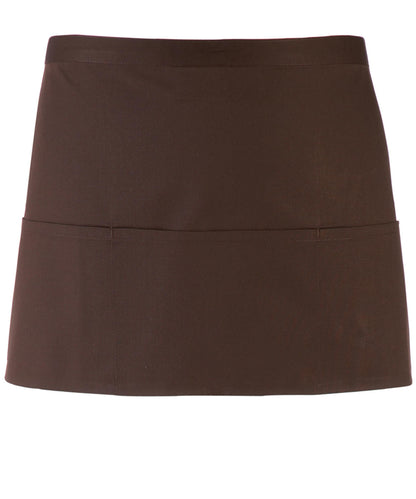 Premier Colours 3-pocket apron Brown