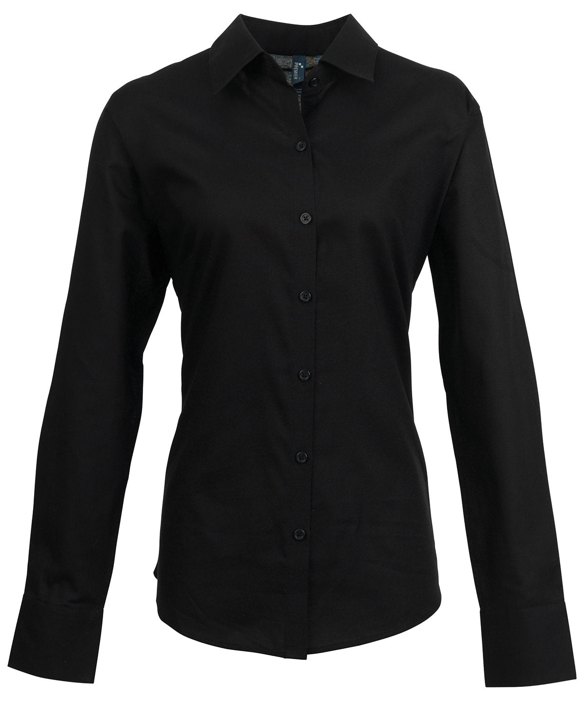 Premier Women's signature Oxford long sleeve shirt Black