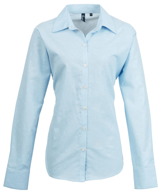 Premier Women's signature Oxford long sleeve shirt Light Blue