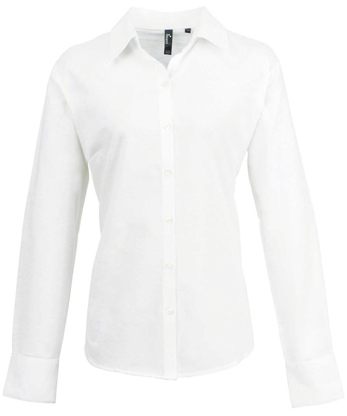 Premier Women's signature Oxford long sleeve shirt White