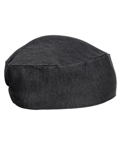 Premier Chef's skull cap Black Denim