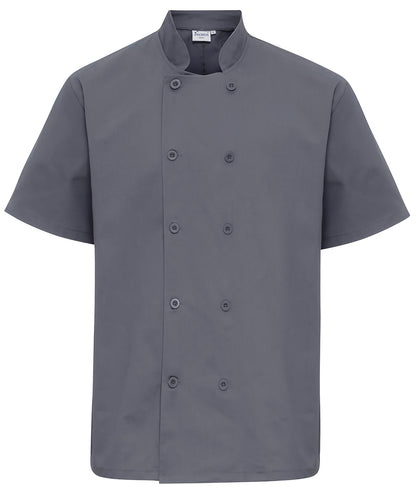 Premier Short sleeve chef’s jacket Steel