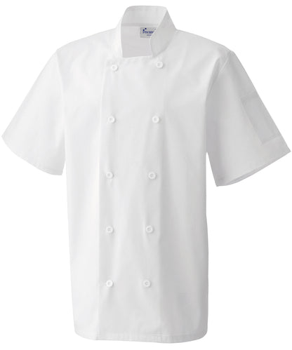Premier Short sleeve chef’s jacket White