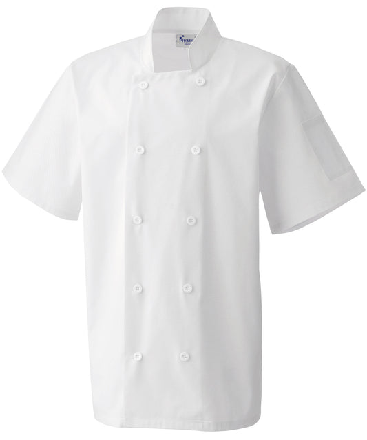 Premier Short sleeve chef’s jacket White