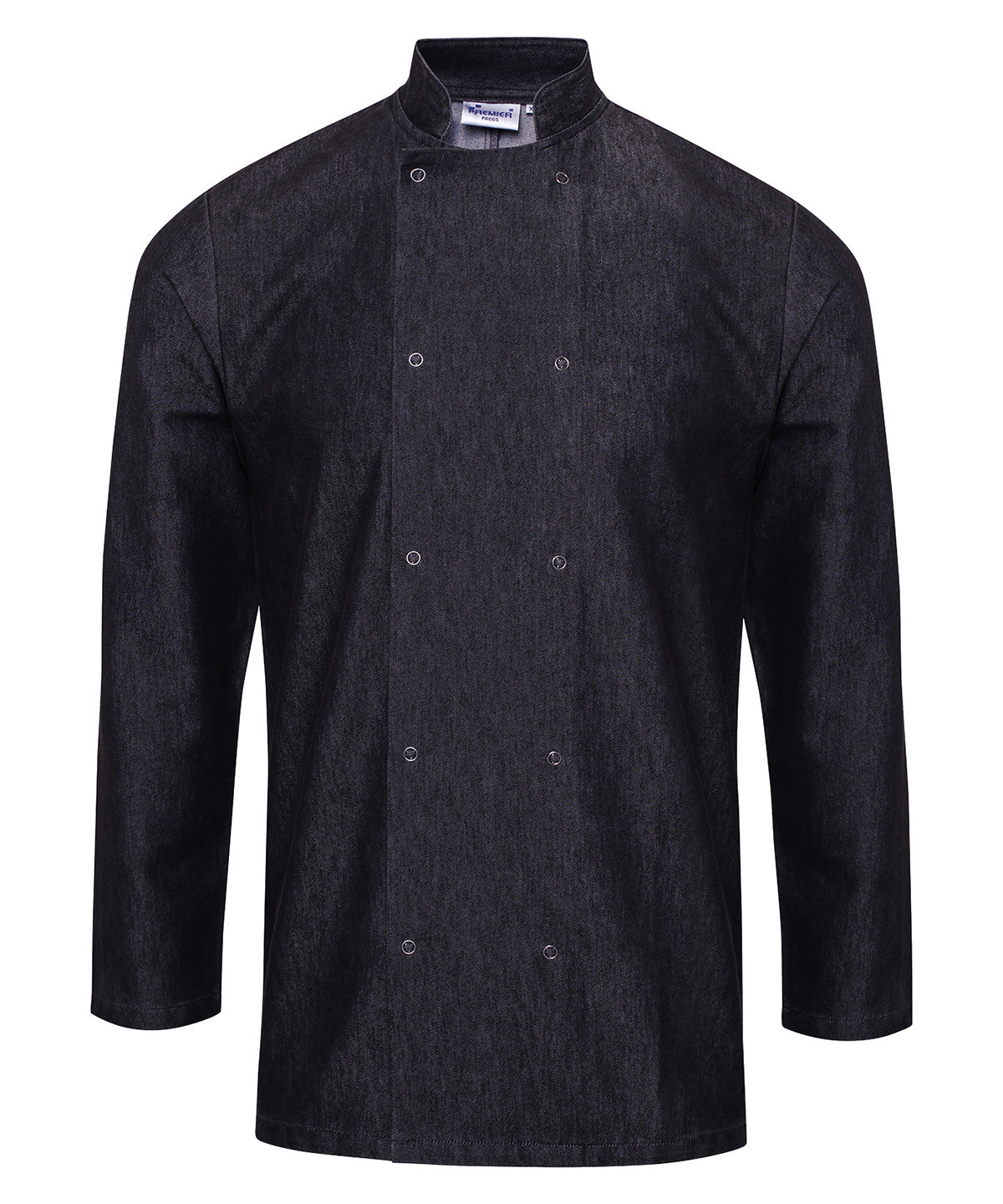 Premier Denim chef's jacket Black Denim