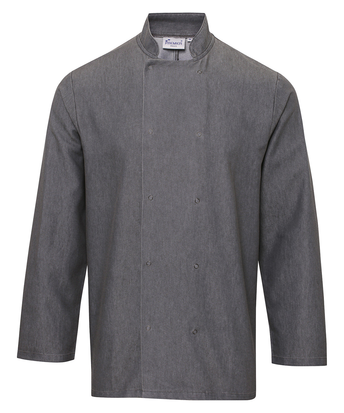 Premier Denim chef's jacket Grey Denim