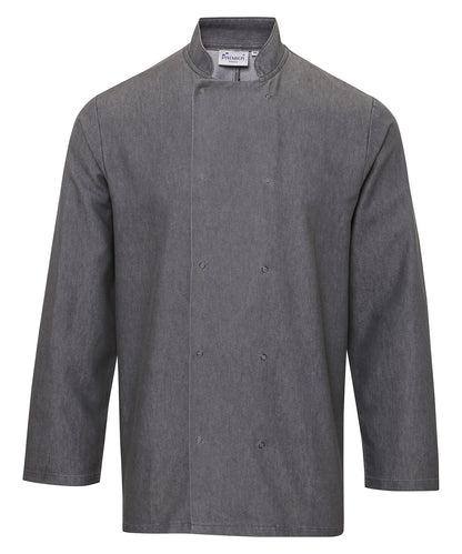 Premier Denim chef's jacket Grey Denim