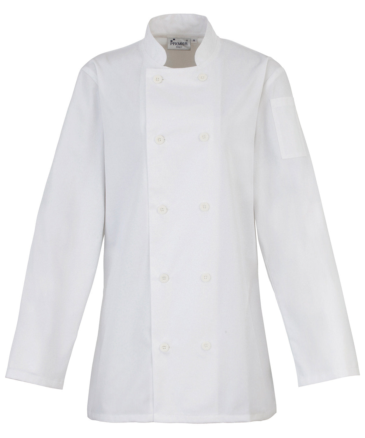 Premier Women's long sleeve chef's jacket White
