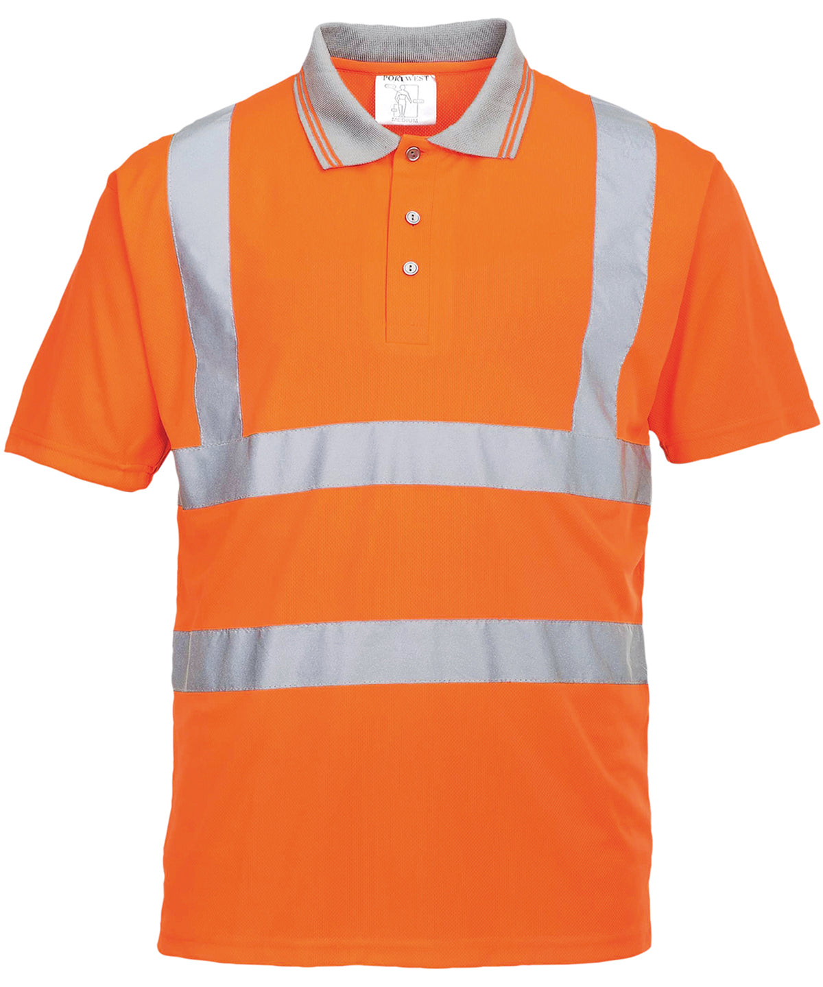 Portwest Hi-vis short sleeved polo (S477/RT22) Orange
