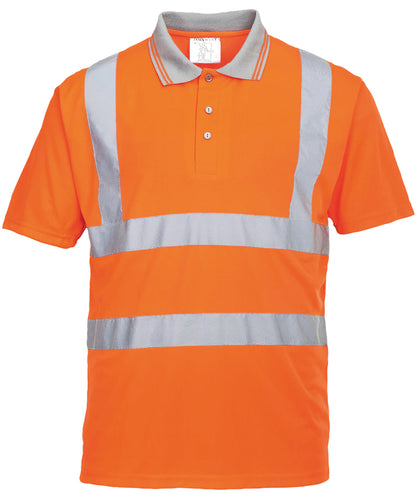 Portwest Hi-vis short sleeved polo (S477/RT22) Orange