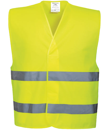 Portwest Hi-vis two-band vest (C474) Yellow